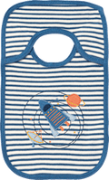 Lätzchen mit Raketen-Motiv, blau ALANA