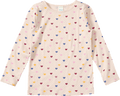 Langarmshirt mit Herz-Muster & Ajour-Struktur, beige, Gr. 140 ALANA