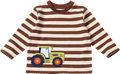 Langarmshirt mit Traktor-Applikation, braun & beige, Gr. 86 ALANA
