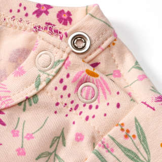 Langarmshirt Pro Climate mit Blumen-Muster & Rüschen, beige & rosa, Gr. 68 ALANA
