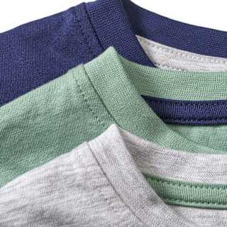 Langarmshirts, grau + blau + grün, Gr. 104 ALANA