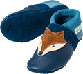 Lederschuhe mit Fuchs-Applikation, blau, Gr. 22/23 ALANA