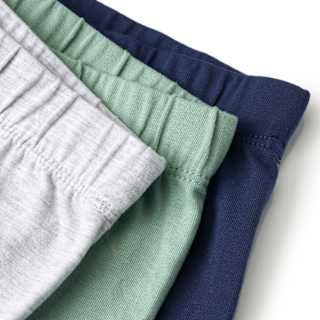 Leggings, grau melange+ blau + grün, Gr. 104 ALANA