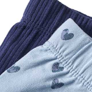 Leggings mit Herz-Muster & Struktur, blau, Gr. 104 ALANA