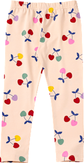 Leggings Pro Climate mit Kirschen-Muster, beige, Gr. 110 ALANA