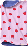 Loop Schal mit Ripp-Struktur & Apfel-Muster, lila ALANA