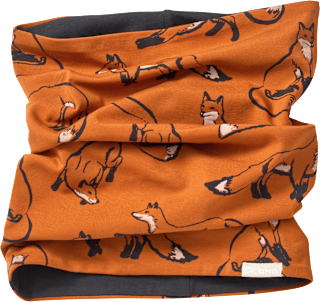 Loop Schal Pro Climate mit Fuchs-Muster, braun ALANA