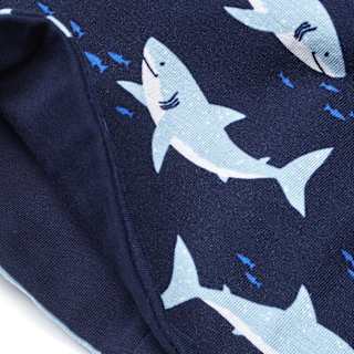 Loop Schal Pro Climate mit Hai-Muster, blau ALANA