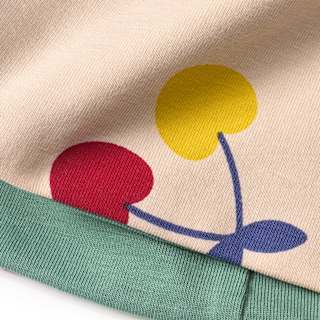 Loop Schal Pro Climate mit Kirschen-Muster, beige ALANA