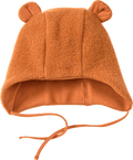 Mütze mit Ohren aus Wolle, braun, Gr. 48/49 ALANA