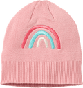 Mütze mit Regenbogen-Applikation, rosa, Gr. 50/51 ALANA