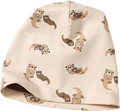 Mütze mit Ripp-Struktur & Otter-Muster, beige, Gr. 52/53 ALANA