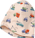 Mütze Pro Climate mit Baustellen-Muster, beige, Gr. 54/55 ALANA