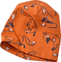 Mütze Pro Climate mit Fuchs-Muster, braun, Gr. 54/55 ALANA