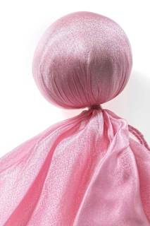 Püppchen aus Seide und Baumwolle, rosa, ca. 28 x 28 cm ALANA