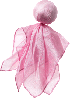Püppchen aus Seide und Baumwolle, rosa, ca. 28 x 28 cm ALANA