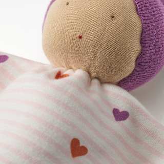 Püppchen mit Herz-Muster, rosa & lila ALANA
