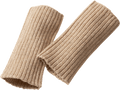 Pulswärmer aus Bio-Wolle, beige ALANA