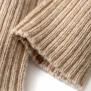 Pulswärmer aus Bio-Wolle, beige ALANA