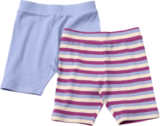 Radlerhosen mit Ringel-Muster & Ripp-Struktur, lila + rosa, Gr. 104 ALANA