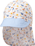 Schirmmütze mit Nackenschutz, blau & weiß, Gr. 54/55 ALANA