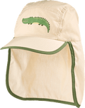 Schirmmütze mit Nackenschutz & Krokodil-Motiv, beige, Gr. 54/55 ALANA
