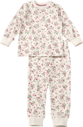 Schlafanzug mit Blumen-Muster, weiß, Gr. 110/116 ALANA