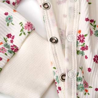 Schlafanzug mit Blumen-Muster, weiß, Gr. 86/92 ALANA