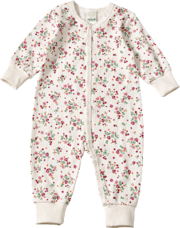 Schlafanzug mit Blumen-Muster, weiß, Gr. 86/92 ALANA