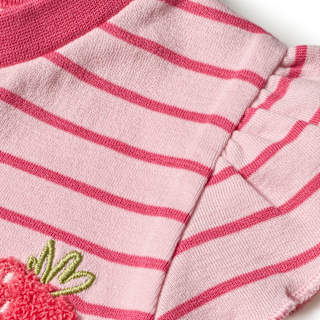 Schlafanzug mit Erdbeer-Muster, rosa, Gr. 110/116 ALANA