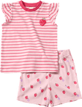 Schlafanzug mit Erdbeer-Muster, rosa, Gr. 110/116 ALANA