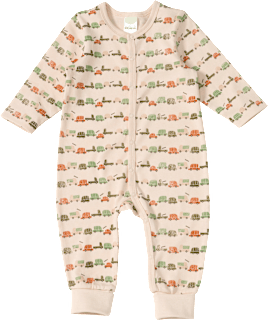 Schlafanzug mit Fahrzeug-Muster, beige, Gr. 86/92 ALANA