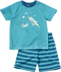 Schlafanzug mit Glow-in-the-Dark Weltall-Motiv, blau, Gr. 98 ALANA