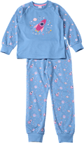Schlafanzug mit Weltraum-Muster, blau & rosa, Gr. 122/128 ALANA