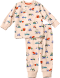 Schlafanzug Pro Climate mit Baustellen-Muster, beige, Gr. 98/104 ALANA