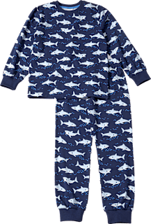 Schlafanzug Pro Climate mit Haifisch-Muster, blau, Gr. 110/116 ALANA