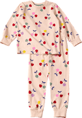 Schlafanzug Pro Climate mit Kirsch-Muster, beige, Gr. 110/116 ALANA