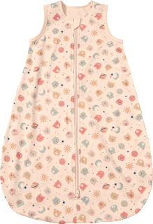 Schlafsack 1 TOG mit Bären-Muster, beige, 90 cm ALANA