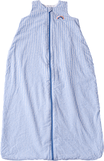 Schlafsack 1 TOG mit Regenbogen-Applikation, blau, 110 cm ALANA