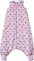 Schlafsack mit Beinen 2 TOG mit Feen-Muster, lila, 100 cm ALANA