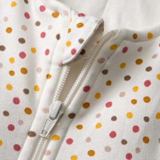 Schlafsack mit Beinen 2 TOG mit Punkte-Muster, beige, 100 cm ALANA