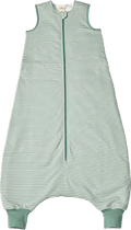 Schlafsack mit Beinen 2 TOG, mit Ringel-Muster, grün, 100 cm ALANA