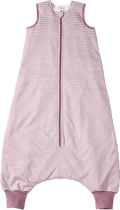 Schlafsack mit Beinen 2 TOG, mit Ringel-Muster, rosa, 100 cm ALANA