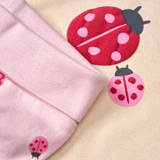 Set mit Langarmshirt & Hose mit Mitwachsfunktion, rosa & beige, Gr. 68 ALANA