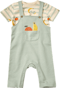 Set mit T-Shirt und Latzhose mit Obst-Muster, grün, Gr. 86 ALANA