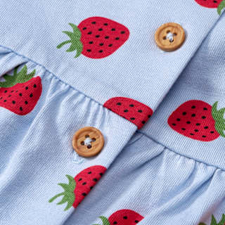 Set mit Tunika und Leggings & Erdbeeren-Muster, blau + rot, Gr. 80 ALANA