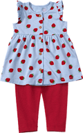 Set mit Tunika und Leggings & Erdbeeren-Muster, blau + rot, Gr. 80 ALANA