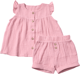 Set mit Tunika und Shorts aus Musselin, rosa, Gr. 92 ALANA