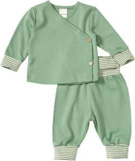 Set mit Wickelshirt & Hose Pro Climate, grün, Gr. 62 ALANA