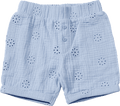 Shorts aus Musselin mit Blumen-Stickerei, blau, Gr. 86 ALANA